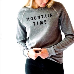 ⛰ MOUNTAIN TIME SWEATSHIRT | HEATHER GREY (M) ⛰